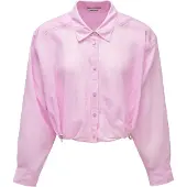 Salsa Jeans 21012028 Cropped Skjorte Med Lange Ermer