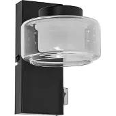 Osram LED-vegglampe ORBIS FLAME, svart, metall, IP44 CCT