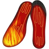 INF Oppvarmede innleggssåler med temperaturkontroll Black 40-46