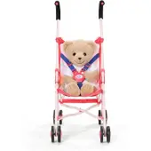 Baby Born Stroller with Bag Pink