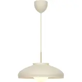 DFTP Pendellampe Latif, beige, Ø 40 cm, messing