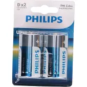 Philips ExtremeLife+ LR20E2B - Batteri 2 x D - Alkalisk