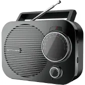 Muse M-050 R, Personlig, Analog, FM, MW, Svart, Alkalinsk, C