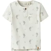 Lil´ Atelier Lil' Atelier T-skjorte - Slim - NmmGayo - Coconut Melk/Seahorse - - 5 år (110) - T-skjorte