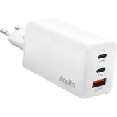 Aqiila Chargebird W3, GaN Lader, 65W PD QC (2x USB-C + USB-A)
