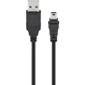 Wentronic goobay - USB-kabel - mini-USB type B hann til USB hann - 1 m - svart