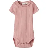 Lil´ Atelier Lil' Atelier Body k/e - Slim - NbfFalina - Misty Rose - - 56 - Kortermet body