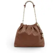 Ba&sh for woman. 2E26CFMN June brown leather handbag (OSFA), Casual