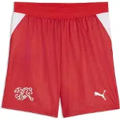 Puma Switzerland 2026 Shorts Youth, Clothing, Red/White, 13-14Y