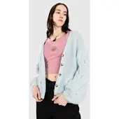 Another Cotton Lab Another Wmn Cardigan blå