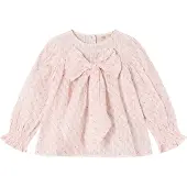 Fliink Zorro Bluse Sløyfe Chalk Pink Rutete (122 / 7 år)