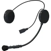 INF Handsfree-sett til motorsykkelhjelm Bluetooth 5.2 Black