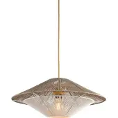 Good&Mojo hengelampe Lumbini, Ø50 cm, lysegrå, papirtau