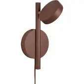 Good&Mojo LED-vegglampe Okinawa, brun, stikkontakt, tre