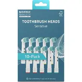 Nordic Quality Tannbørstehode Sensitive to Oral-B 10-pakning