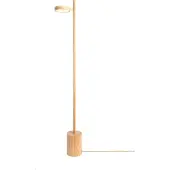 Good&Mojo LED-gulvlampe Okinawa, 1 lyskilde, naturfarge, 146 cm, tre