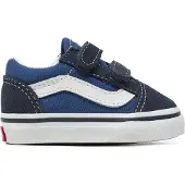 Vans Sko - Old Skool - Navy m. Borrelås - - 22 - Sko