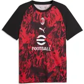 Puma Ac Milan 25/26 Før Kamp Kortarmet T-skjorte