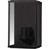 Segula Utendørs vegglampe Classic, rustfritt stål, svart, E27