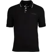 Armani Exchange for man. XM001557AF10363UC001 Black elastic polo shirt (M), Casual, Cotton, Short sleeve