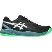 Asics for man. 1041A414 Gel-Dedicate 8 Padel Shoes black, green (41.5), Flat, Laces, Casual, Sport, Multisport