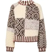 Pieces Pcfusion Blokkfarget Strikket Pullover