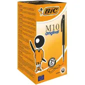 BIC M10 Clic - Kulepenn - svart - 1 mm - medium - retraktil (en pakke 50)