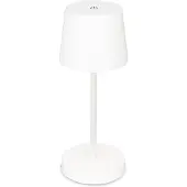 Briloner Piha LED-bordlampe med oppladbart batteri, hvit