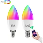 NOUS E14 P4 RGBW stearinlys (2-pak.)
