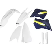 Ufo Husqvarna Te/tx/fe 2015-2016 Hukit615f-999w Fork Protectors &amp; Plastsett
