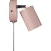 Nordlux Explore veggspotlight med kabel og støpsel, GU10, rosé