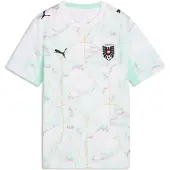 Puma Austria 2026 Away Jersey Youth, Football, White/Mint Melt, 15-16Y