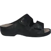 Berkemann damesandal - Svart semsket skinn - Sandaler