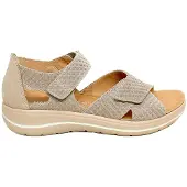 Hartjes damesandal med hælkappe - Sand - Sandaler