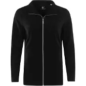 Hajo Cardigan i fleece til damer - Svart