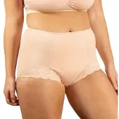 Conni Inkontinens truse med blonde - Beige