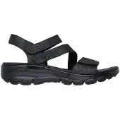 SKECHERS damesandal med justerbar borrelås – Svart - Sandaler