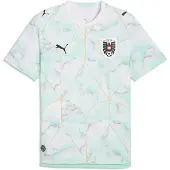 Puma Austria 2026 Authentic Away Jersey Men, Football, White/Mint Melt, XS