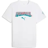 Puma Portugal ftblCulture Tee Men, Football, White/Green Lagoon, M