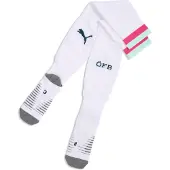 Puma Austria 2026 Striped Football Socks Men, Clothing, White/Mint Melt, 47-49