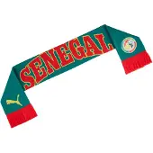 Puma Senegal ftblCulture Scarf, Performance, Red/Wild Green, OSFA