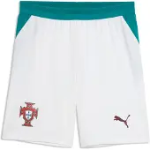 Puma Portugal 2026 Shorts Men, Football, White/Green Lagoon, L
