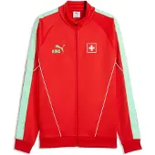 Puma Switzerland KING Anthem Jacket Men, Football, Red/Green Glimmer, S