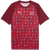 Puma Switzerland Warmup Jersey Men, Football, Regal Red/White, M