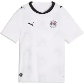 Puma Egypt 2026 Away Jersey Youth, Performance, White/Feather Gray, 7-8Y