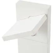 LUCANDE LED-gatelampe Silvan, hvit, 100 cm, sensor, IP54