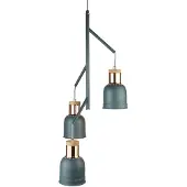 Searchlight Pendellampe Barham, grå, metall, 3 lyskilder, E27