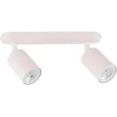 TK Lighting Downlight Livia, rosa, 35 cm, 2 lyskilder, metall, GU10