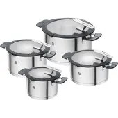 Zwilling 1009149 Simplify grytesett i rustfritt stål 4-delt sølv-svart
