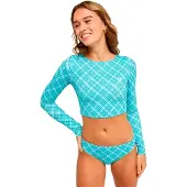 Roxy The Beach Babe Ls Crop Langermet lycra blå